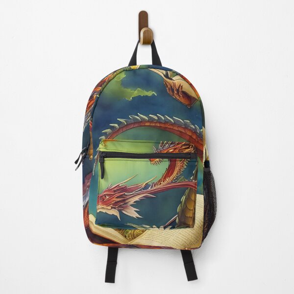 Item preview, Oriental Dragon Reading Fantasy Watercolor designed and sold by MudbloodStore.