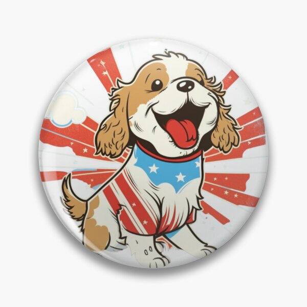 Item preview, US flag and dog designed and sold by Zaolta.