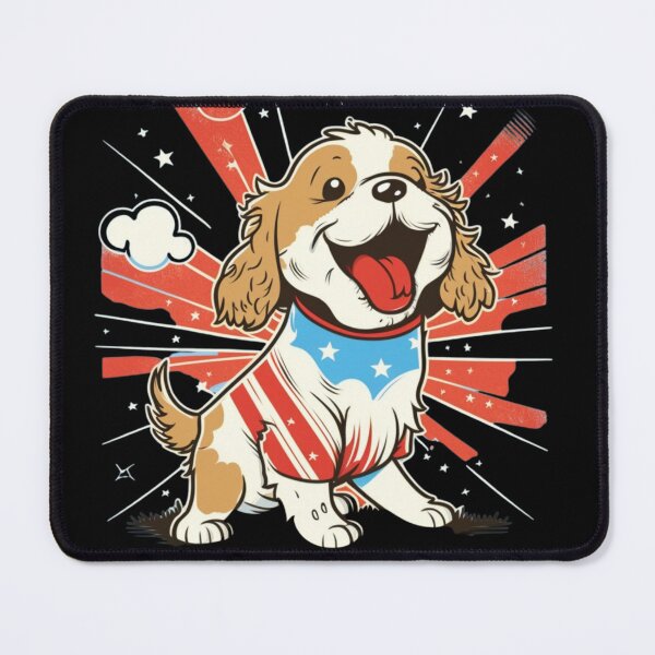 Item preview, US flag and dog designed and sold by Zaolta.