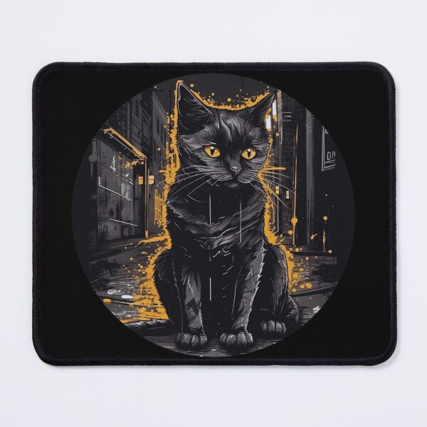 Item preview, Cat Daddy Black Cat vintage Eighties Style Cat Retro designed and sold by Shop801.