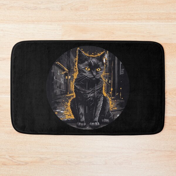 Item preview, Cat Daddy Black Cat vintage Eighties Style Cat Retro designed and sold by Shop801.