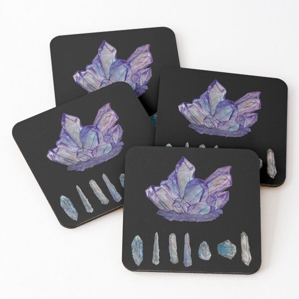 Item preview, Watercolor Crystal Cluster  designed and sold by Whispering Raven.