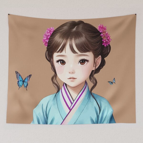 Item preview, Butterfly and young kid#86 designed and sold by YDIX.