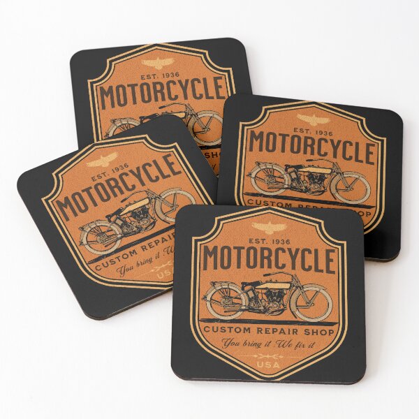 Item preview, Vintage Motorcycle Repair Shop designed and sold by HellbenderCo.