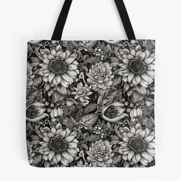 Item preview, Black and White Flower Pattern - 2 designed and sold by PixelPusherArt.
