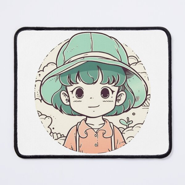 Item preview, Magnetic refrigerator sticker:Cute cartoon girl designed and sold by SML(Smiling Cool) PinkBubble.