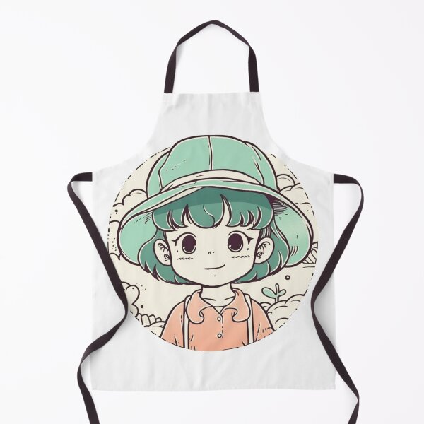 Item preview, Magnetic refrigerator sticker:Cute cartoon girl designed and sold by SML(Smiling Cool) PinkBubble.