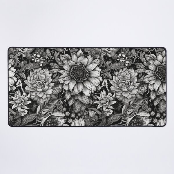 Item preview, Black and White Flower Pattern - 2 designed and sold by PixelPusherArt.