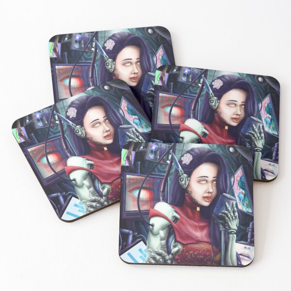 Item preview, A cybernetic singer performs in front of the camera  designed and sold by Rene Trujillo Illustrations.