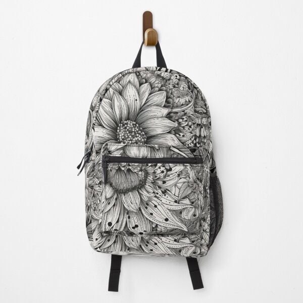 Item preview, Black and White Flower Pattern - 3 designed and sold by PixelPusherArt.