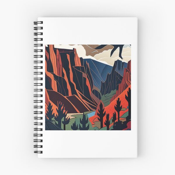 Item preview, Black Canyon of the Gunnison National Park Scandinavian Folk Art Style designed and sold by PikoApparel.