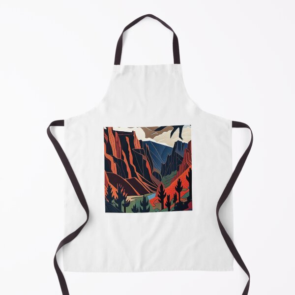 Item preview, Black Canyon of the Gunnison National Park Scandinavian Folk Art Style designed and sold by PikoApparel.