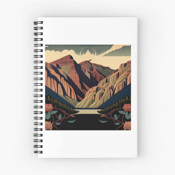 Item preview, Black Canyon of the Gunnison National Park Scandinavian Folk Art Style designed and sold by PikoApparel.