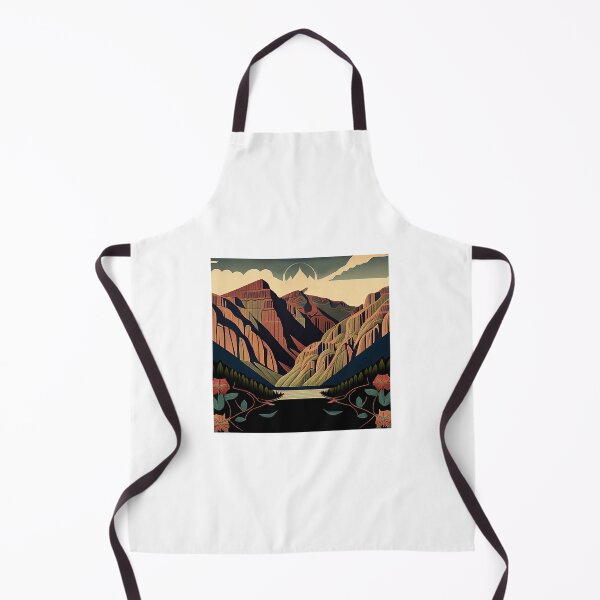 Item preview, Black Canyon of the Gunnison National Park Scandinavian Folk Art Style designed and sold by PikoApparel.