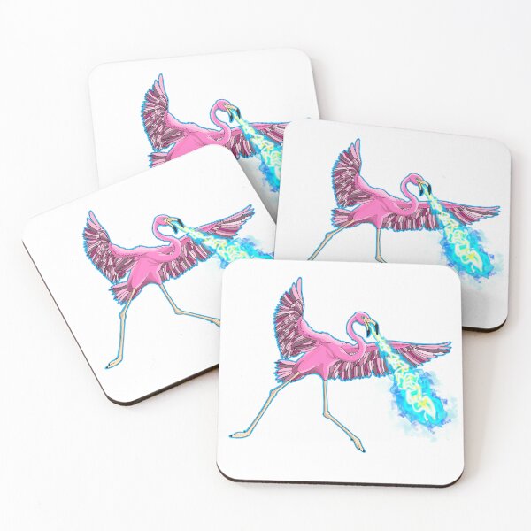 Item preview, Fire Breathing Flamingo “Flame-ingo” designed and sold by JuniperL.