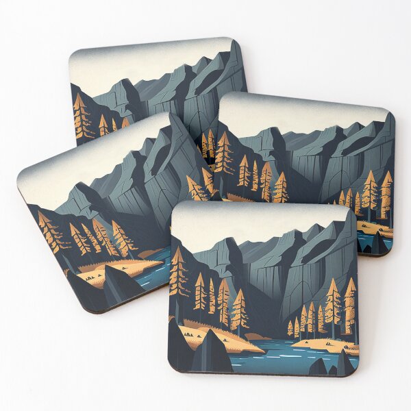 Item preview, Black Canyon of the Gunnison National Park Scandinavian Folk Art Style designed and sold by PikoApparel.