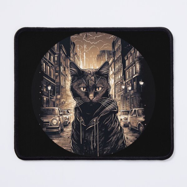 Item preview, Cat Daddy Black Cat vintage Eighties Style Cat Retro designed and sold by Shop801.