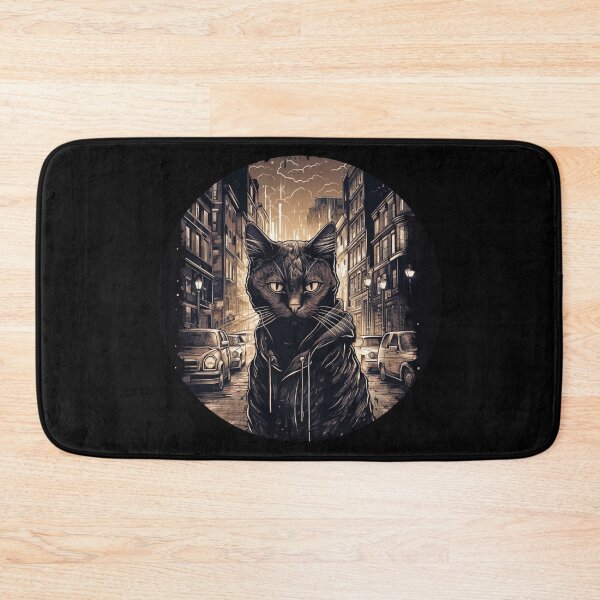 Item preview, Cat Daddy Black Cat vintage Eighties Style Cat Retro designed and sold by Shop801.