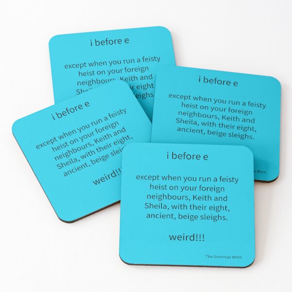 Item preview, i before e designed and sold by ClaireBillson.