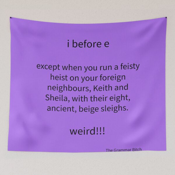 Item preview, i before e designed and sold by ClaireBillson.