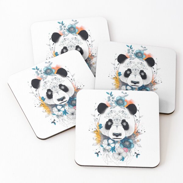 Item preview, Geometric panda illustration designed and sold by alxndraai.