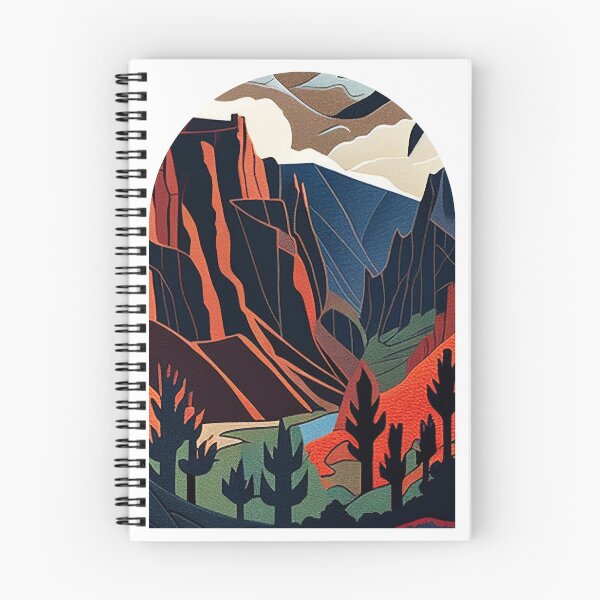 Item preview, Black Canyon of the Gunnison National Park Scandinavian Folk Art Style Arch designed and sold by PikoApparel.