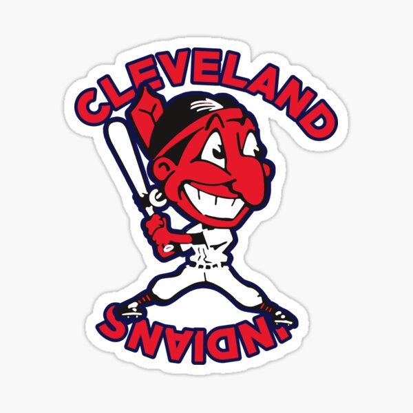 Cleveland Indians Chief Wahoo Forever Logo Sticker Decal Guardians