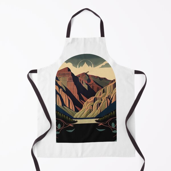 Item preview, Black Canyon of the Gunnison National Park Scandinavian Folk Art Style Arch designed and sold by PikoApparel.