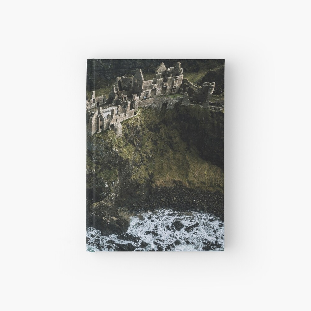 Castle ruin by the irish sea - Landscape Photography Hardcover Journal