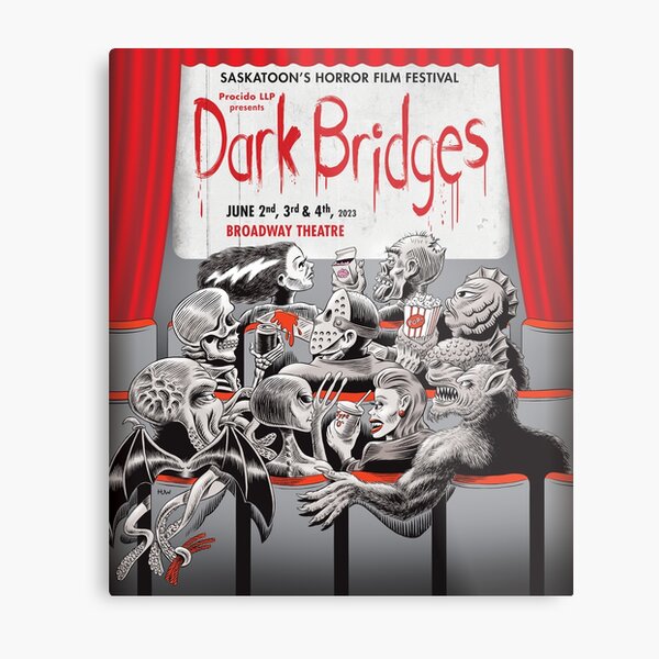 Dark Bridges Film Festival 2023 Metal Print