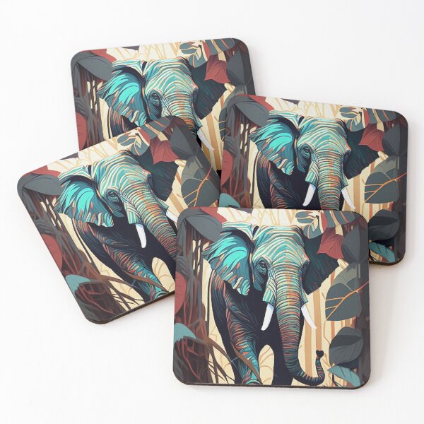 Item preview, Elephant out for a walk - African Jungle designed and sold by neuzoticart.