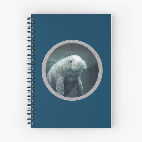 Item preview, Manatee Art for Decor and Fashion Cute Floating Manatee Peaceful Manatee designed and sold by aphelionrhode.