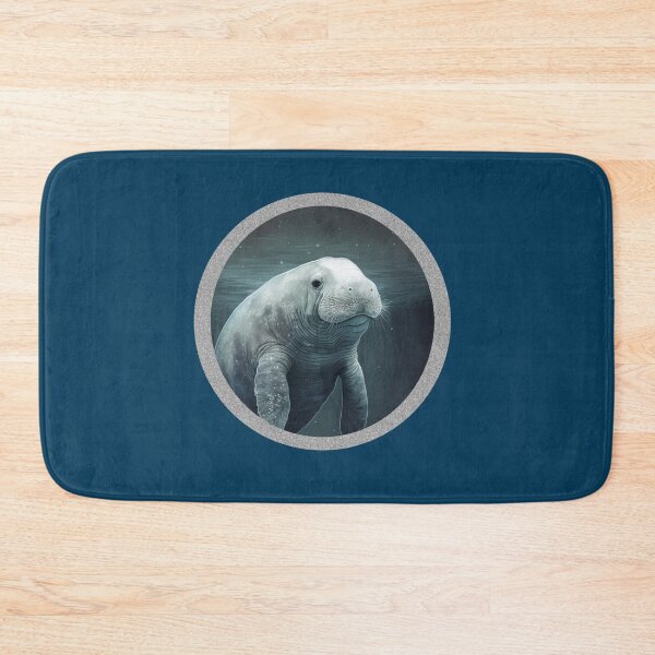 Item preview, Manatee Art for Decor and Fashion Cute Floating Manatee Peaceful Manatee designed and sold by aphelionrhode.