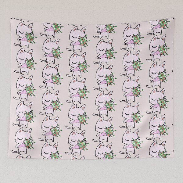 Item preview, cat with flower designed and sold by dyart painting.