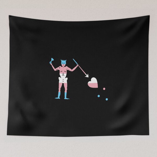 Item preview, Blackbeard’s trans flag designed and sold by Hannahrose96.