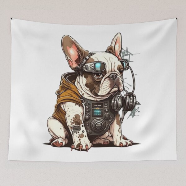 Item preview, Cyberpunk Frenchie French Bulldog  designed and sold by PetsEnough.