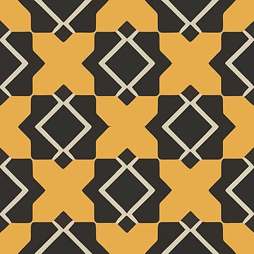 Vorschaubild zum Design Retro Tile Pattern Black and Yellow von RetroTile