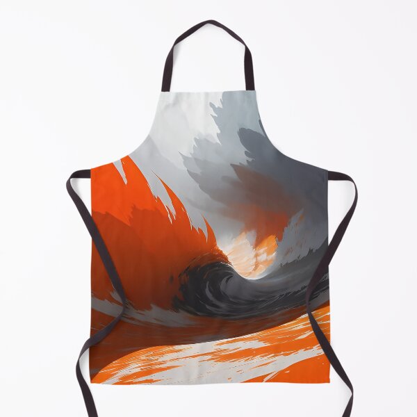 Item preview, Orange and Gray Scenic Mountain and Waves of River Waterfalls designed and sold by deniselynnimage.