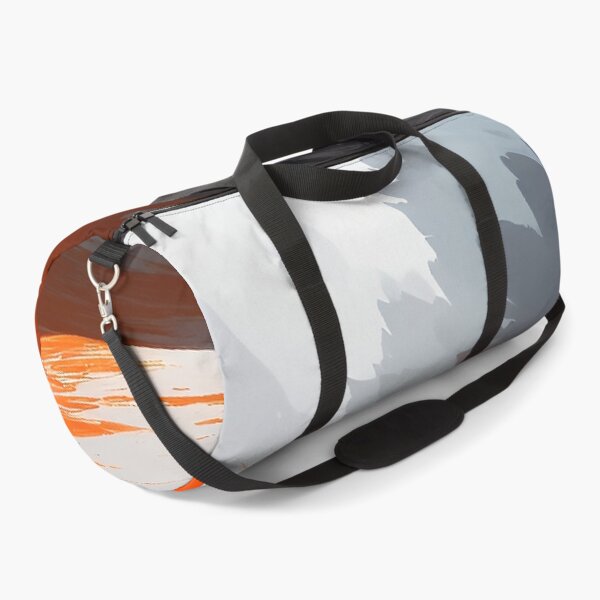 Item preview, Orange and Gray Scenic Mountain and Waves of River Waterfalls designed and sold by deniselynnimage.