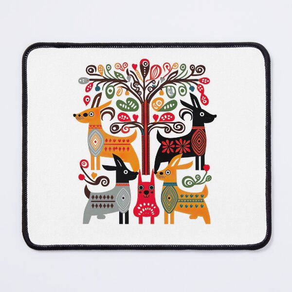 Item preview, Hygge Scandinavian Cottagecore Design of Fantasy Dogs designed and sold by Kalligraphika.