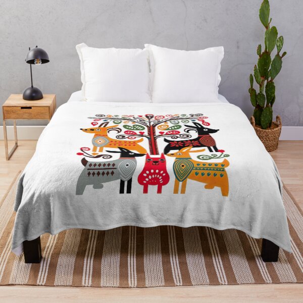 Item preview, Hygge Scandinavian Cottagecore Design of Fantasy Dogs designed and sold by Kalligraphika.