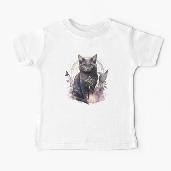 Item preview, Watercolor Witchy and Gothic Cat - Magical Feline Art designed and sold by Teez-Stix.