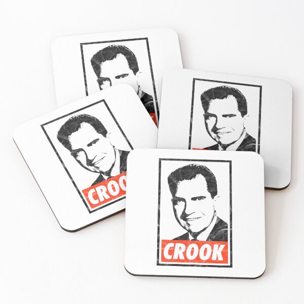 Item preview, Nixon Crook (White Worn Look) designed and sold by politicalamity.