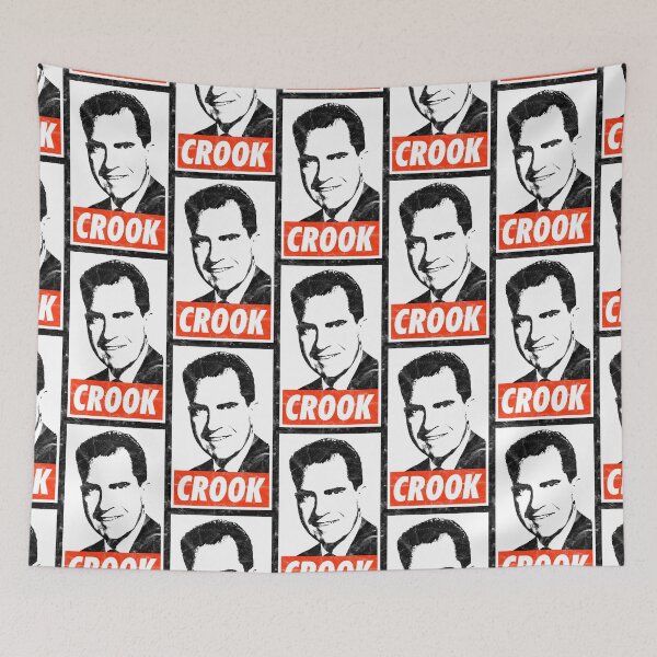 Item preview, Nixon Crook (White Worn Look) designed and sold by politicalamity.