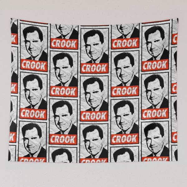 Item preview, Nixon Crook (Black Worn Look) designed and sold by politicalamity.