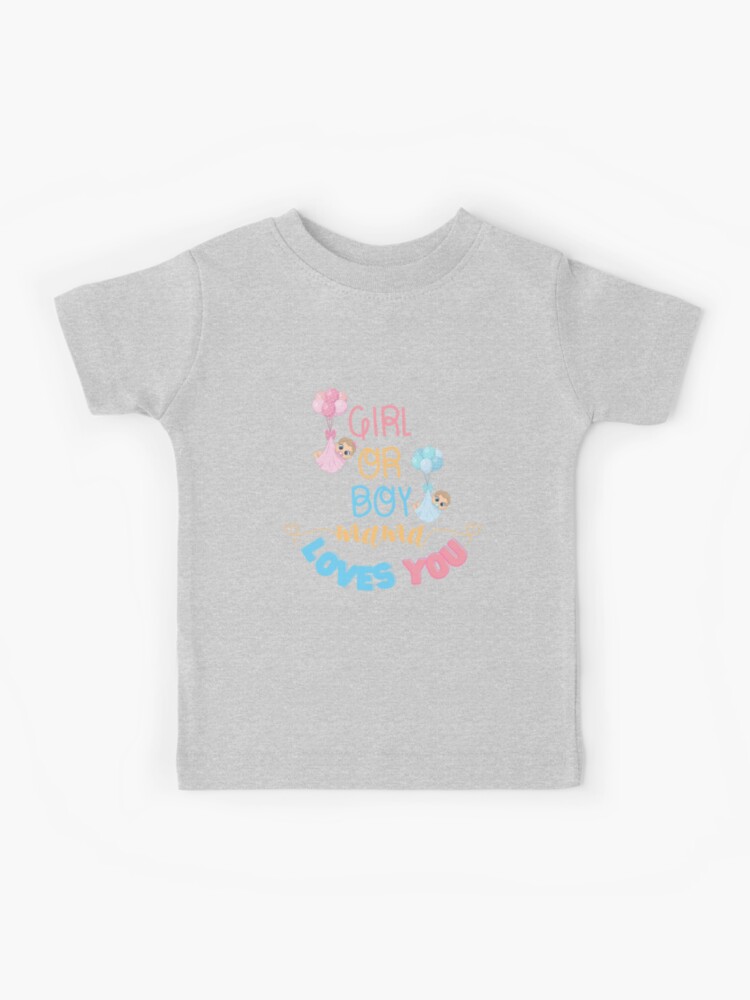Girl or boy mama loves you, Baby gender reveal Pregnancy Announcement  Party design for you parenting party. Sticker for Sale by salah nahil