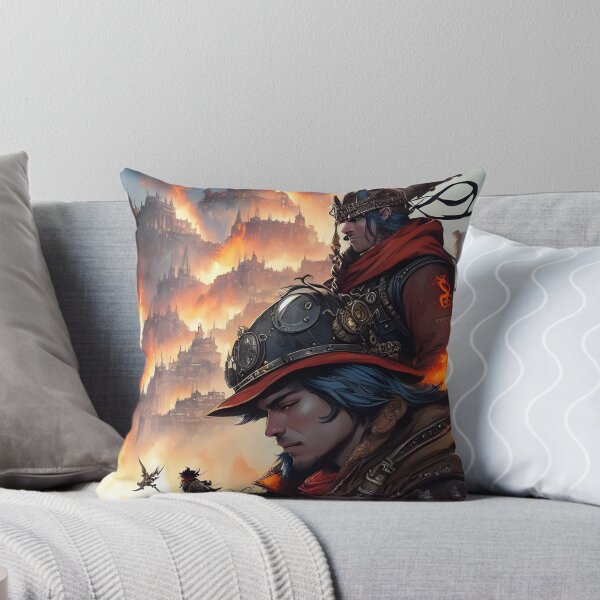 Item preview, Assault squad in burning city Fantasia Watercolor designed and sold by MudbloodStore.