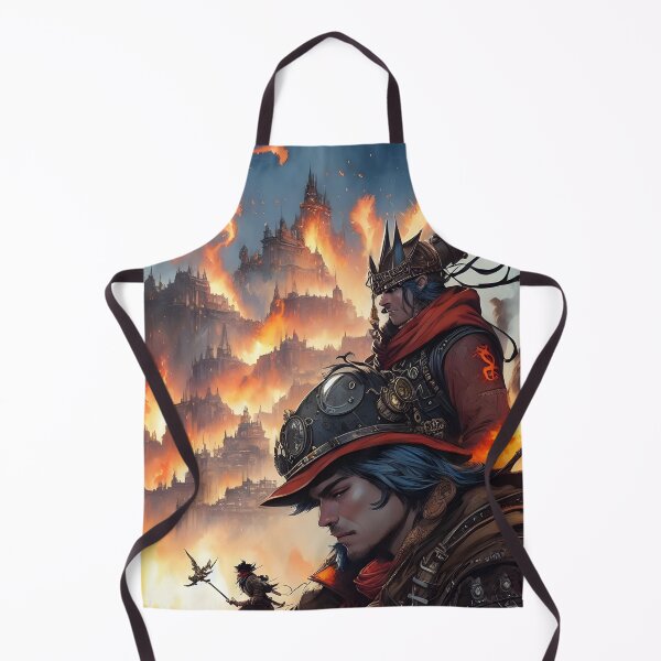 Item preview, Assault squad in burning city Fantasia Watercolor designed and sold by MudbloodStore.