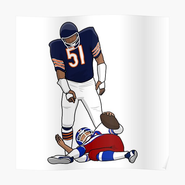 Buy Dick Butkus Chicago Bears Football Poster Man Cave Sports