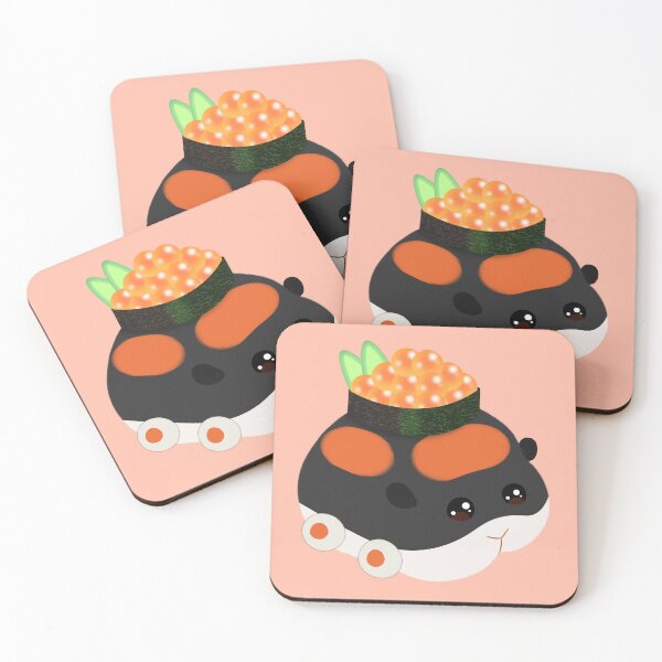 Item preview, Salmon Roe Sushi Molcar Pui Pui Molcar designed and sold by BlossomCreative.